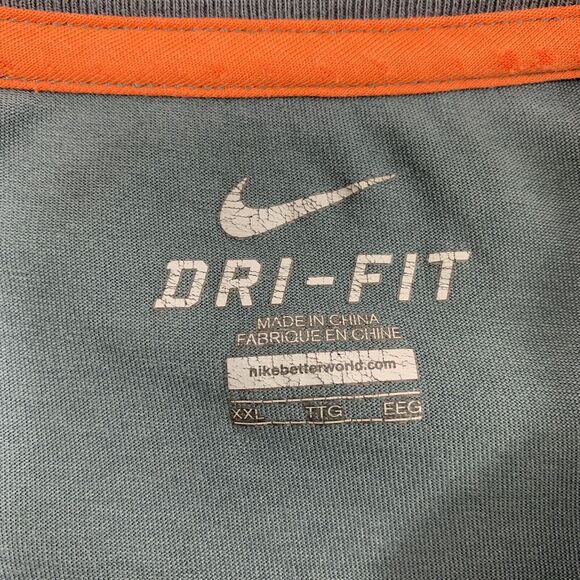 Nike T Shirt Mens XXL Graphic Chess Distressed Holes Gray Grunge Short Sleeve - Picture 4 of 7